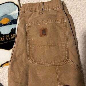 Carhartt Brown Flannel- Lined Work Pants